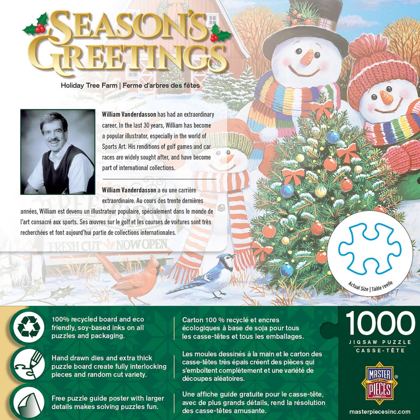 Season's Greetings - Tree Farm 1000 Piece Puzzle