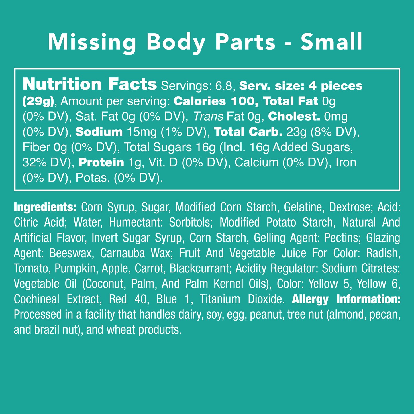 Missing Body Parts - Candy Club