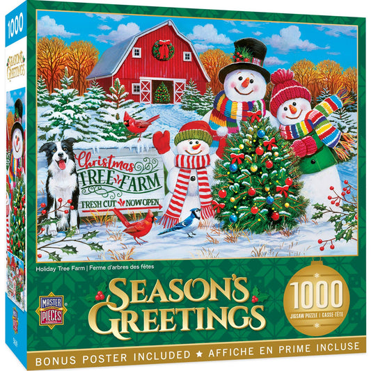 Season's Greetings - Tree Farm 1000 Piece Puzzle